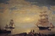 Fitz Hugh Lane, Gloucester Harbor at Sunrise